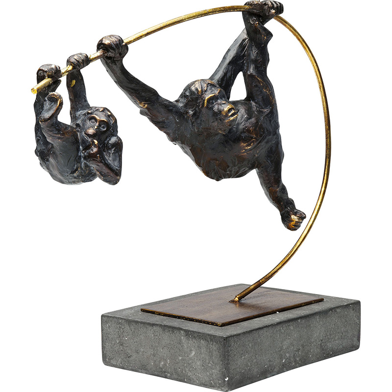 Статуэтка Climbing Monkeys Черный Золотой Статуэтка Climbing Monkeys Черный Золотой в Орле | Loft Concept