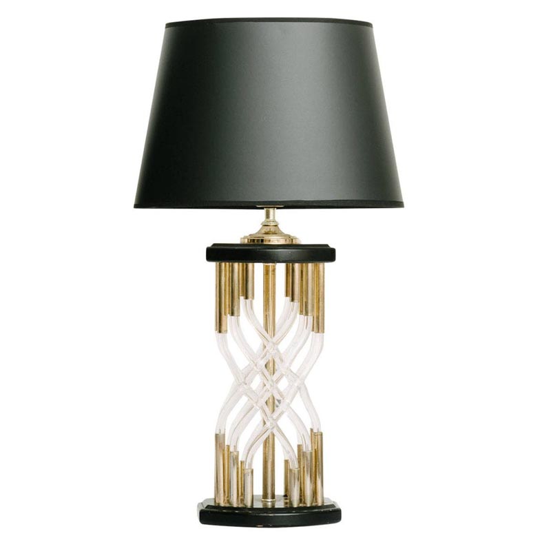 Настольная лампа Table Lamp Organic Glass Черный Латунь Настольная лампа Table Lamp Organic Glass Черный Латунь в Орле | Loft Concept