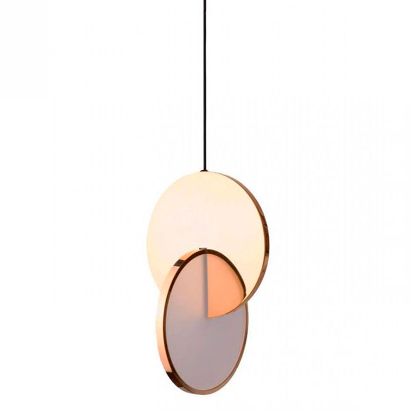 Подвесной светильник Eclipse Pendant Light Gold Золотой Белый Подвесной светильник Eclipse Pendant Light Gold Золотой Белый в Орле | Loft Concept