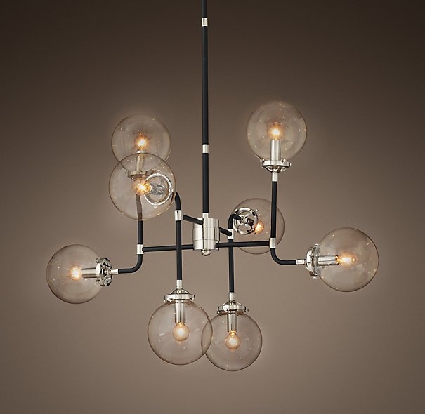 Люстра BISTRO GLOBE CLEAR GLASS SILVER CHANDELIER 8 Черный Серебряный Прозрачное Стекло Люстра BISTRO GLOBE CLEAR GLASS SILVER CHANDELIER 8 Черный Серебряный Прозрачное Стекло в Орле | Loft Concept