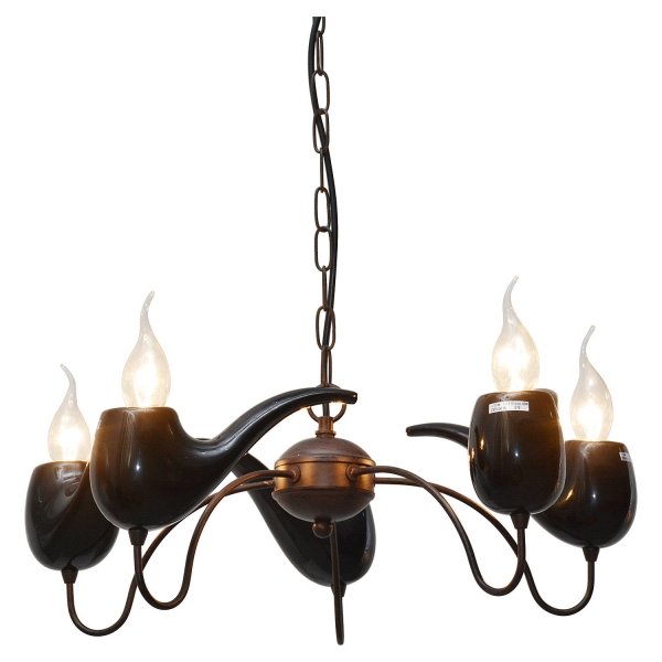 Люстра Smoking Pipes Chandelier Черный Люстра Smoking Pipes Chandelier Черный в Орле | Loft Concept