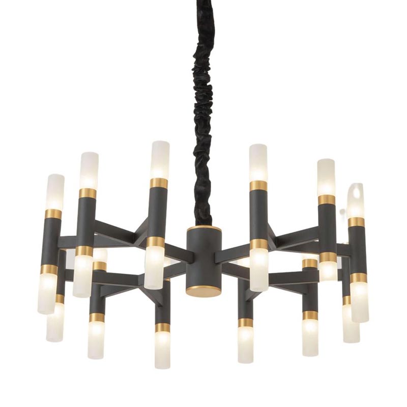 Люстра Beltram Chandelier round Белый Черный в Орле | Loft Concept 