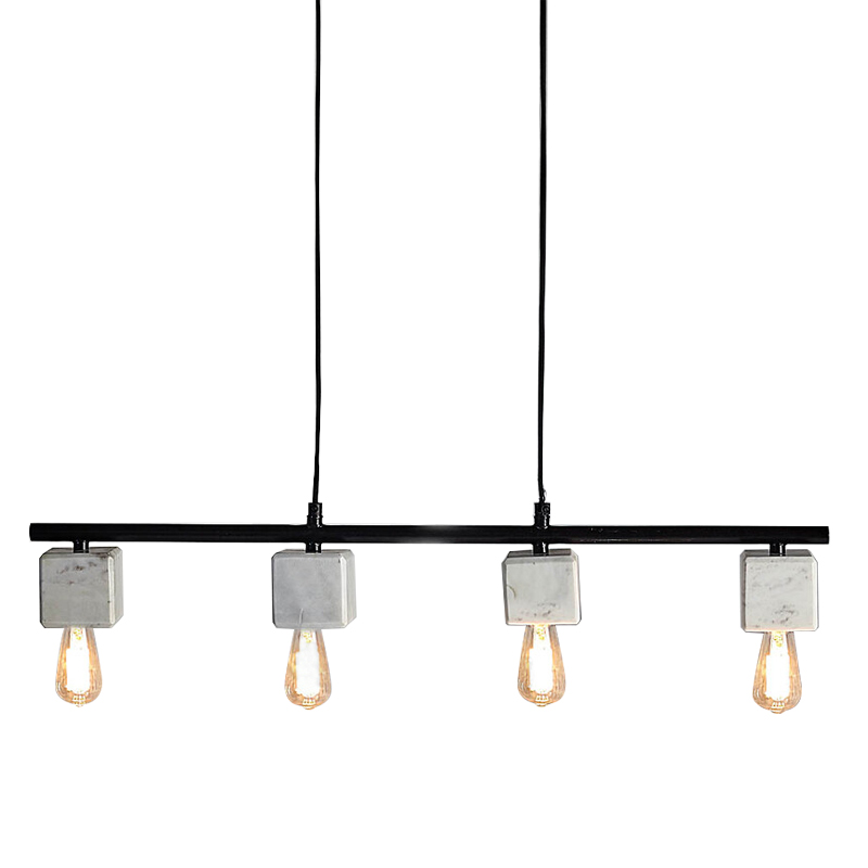 Люстра Shaw Four Marble Cubes Chandelier Белый Мрамор Bianco Черный Люстра Shaw Four Marble Cubes Chandelier Белый Мрамор Bianco Черный в Орле | Loft Concept