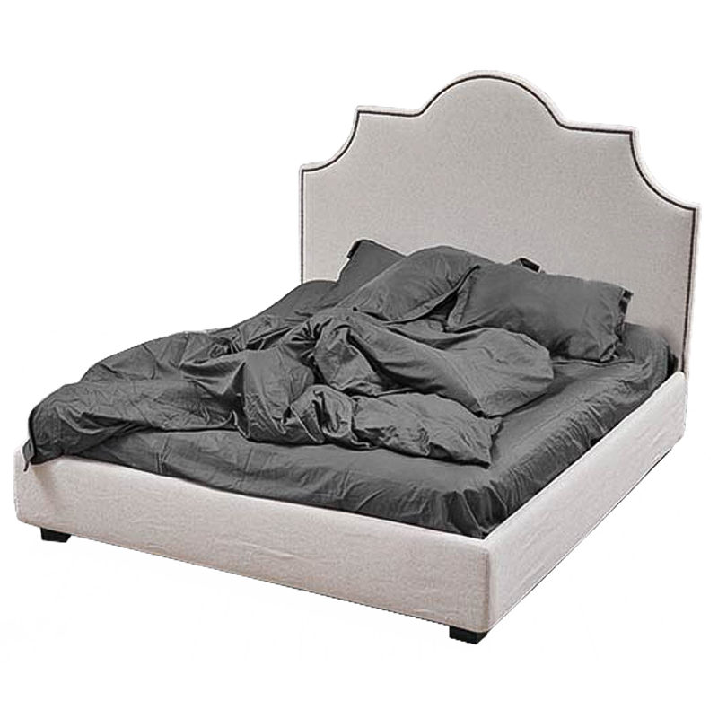 Кровать Headboard Angles Bed Светло-серый Кровать Headboard Angles Bed Светло-серый в Орле | Loft Concept