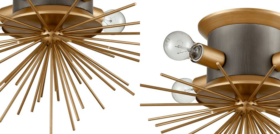 Потолочный светильник Hedgehog Brass Chandelier Потолочный светильник Hedgehog Brass Chandelier - Loft-Concept в Орле