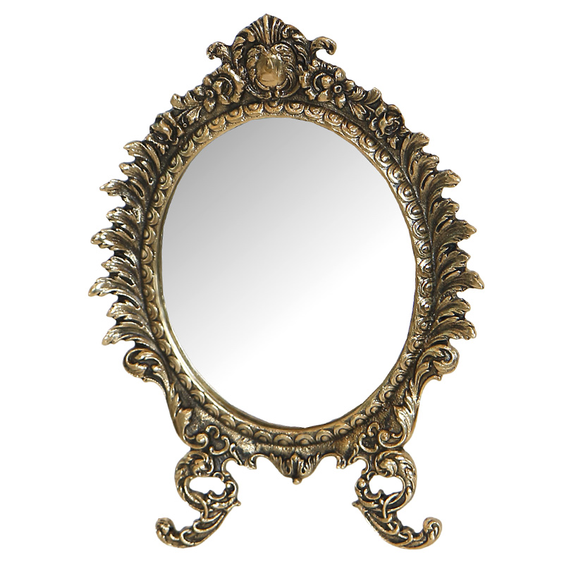 Зеркало настольное в бронзовой раме King Bronze Mirrors Бронза Зеркало настольное в бронзовой раме King Bronze Mirrors Бронза в Орле | Loft Concept