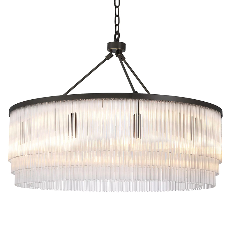 Люстра Eichholtz Chandelier Hector L Bronze Прозрачное Стекло Черный Темная бронза Люстра Eichholtz Chandelier Hector L Bronze Прозрачное Стекло Черный Темная бронза в Орле | Loft Concept