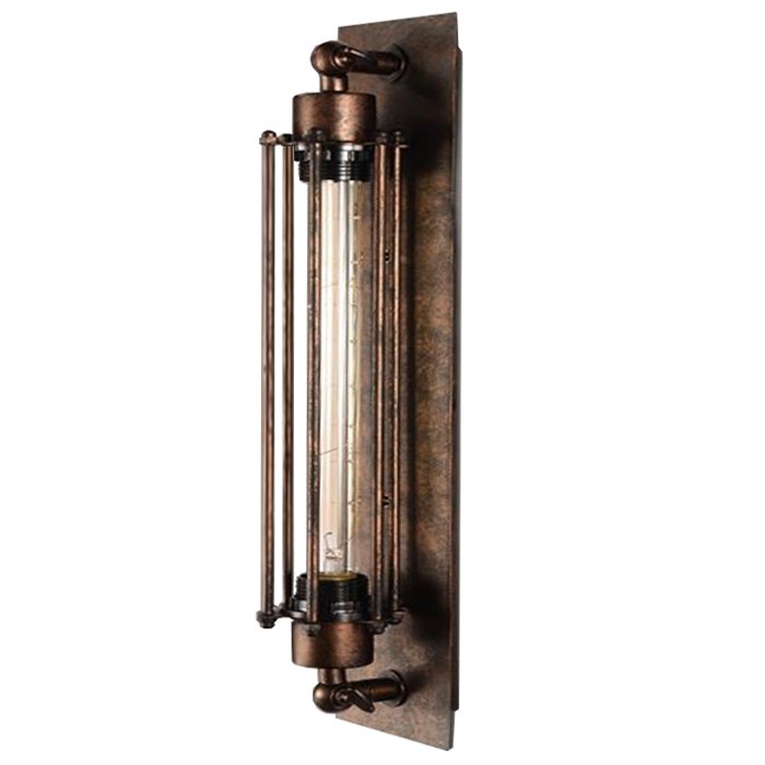 Бра Loft Industrial Edison Cage Momo vintage Бурая ржавчина Бра Loft Industrial Edison Cage Momo vintage Бурая ржавчина в Орле | Loft Concept
