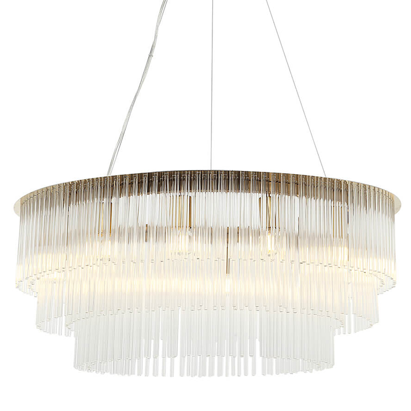Люстра Harrison Chandelier gold 12 lamp Глянцевое золото Прозрачный Люстра Harrison Chandelier gold 12 lamp Глянцевое золото Прозрачный в Орле | Loft Concept