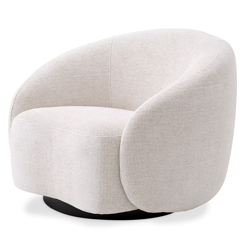 Кресло Eichholtz Swivel Chair Amore Молочный Черный Молочный Черный Кресло Eichholtz Swivel Chair Amore Молочный Черный Молочный Черный в Орле | Loft Concept
