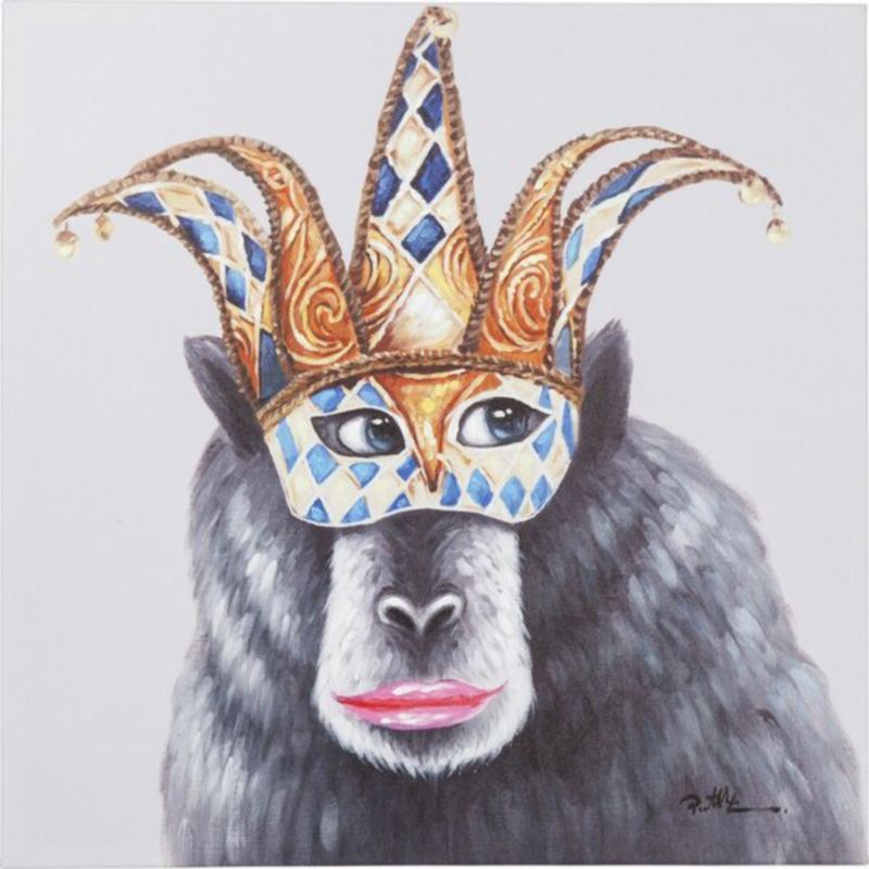 Постер The Masked Monkey Серый Постер The Masked Monkey Серый в Орле | Loft Concept