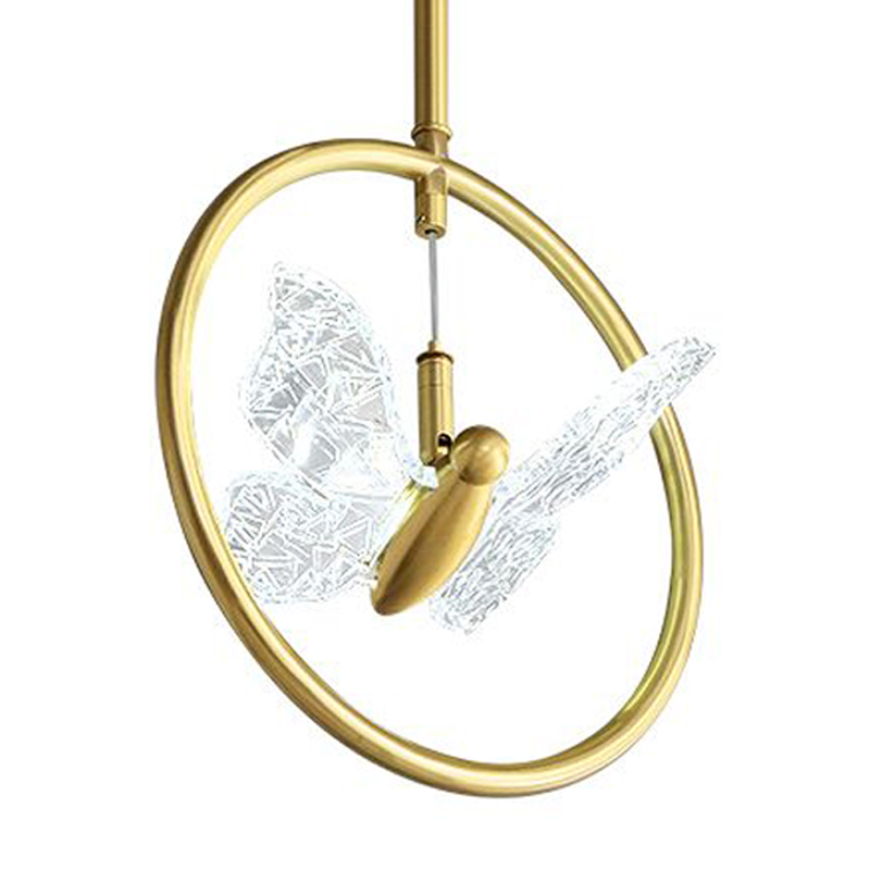 Светильник Butterfly Disk Pendant Lamp H Прозрачный Латунь Светильник Butterfly Disk Pendant Lamp H Прозрачный Латунь в Орле | Loft Concept