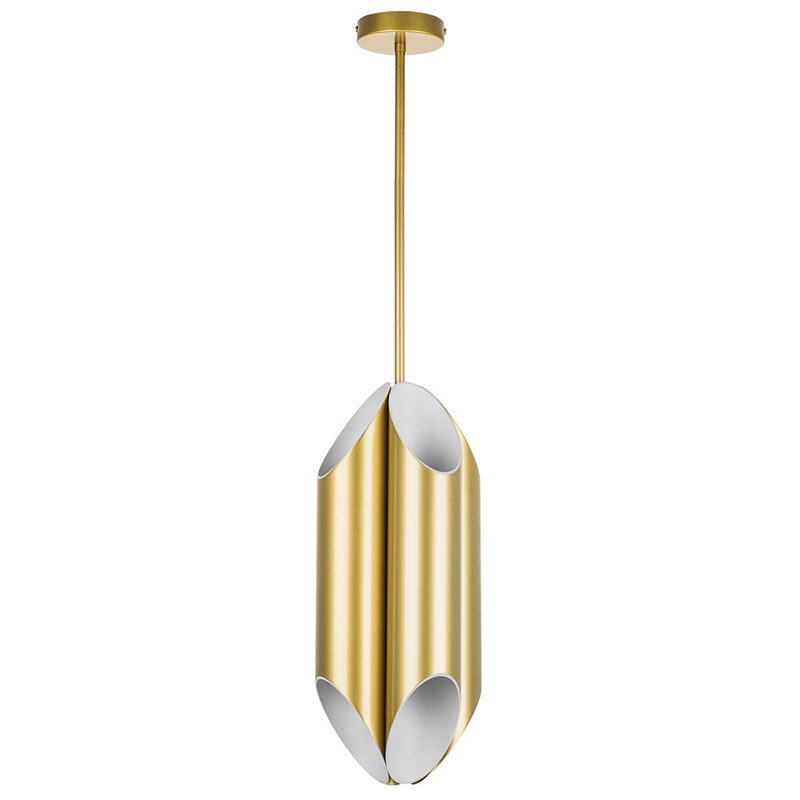 Подвесной светильник Garbi Gold Pipe Organ Hanging Lamp Золотой Белый в Орле | Loft Concept 