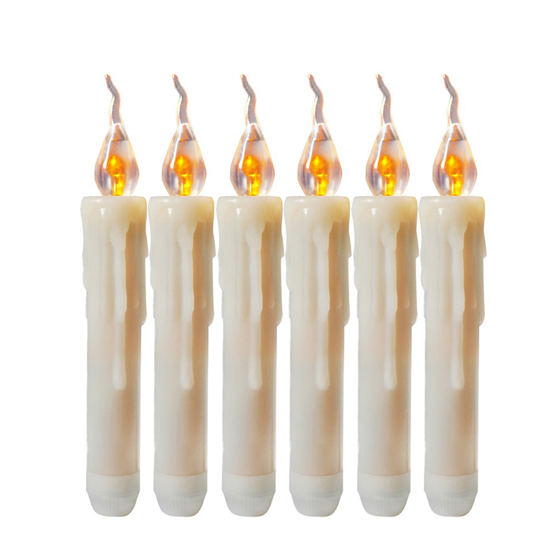 Набор из 6-ти свечей LED Candles Simulated Fire Белый Набор из 6-ти свечей LED Candles Simulated Fire Белый в Орле | Loft Concept