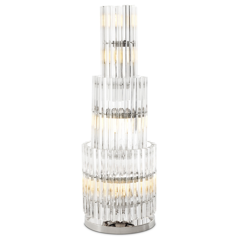 Настольная лампа Eichholtz Table Lamp Eldorado Никель Прозрачный Настольная лампа Eichholtz Table Lamp Eldorado Никель Прозрачный в Орле | Loft Concept