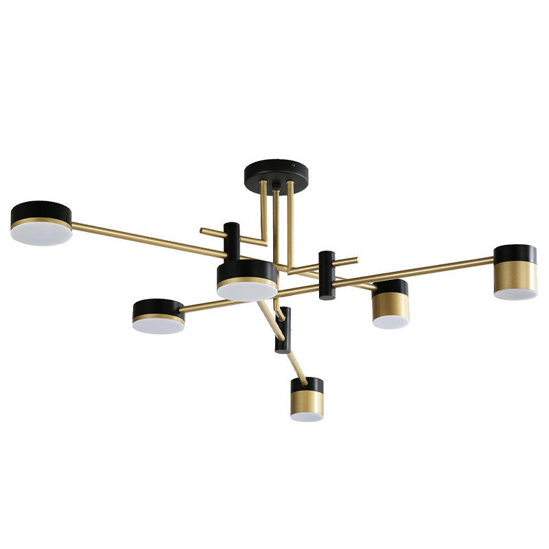 Светодиодная люстра Maxine Light 6 ламп Белый Золотой Черный Светодиодная люстра Maxine Light 6 ламп Белый Золотой Черный в Орле | Loft Concept