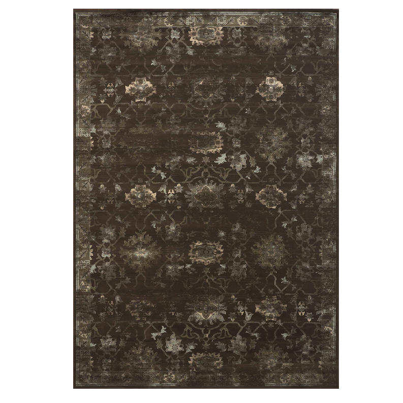 Ковёр из вискозы Indian pattern Choco Коричневый Ковёр из вискозы Indian pattern Choco Коричневый в Орле | Loft Concept