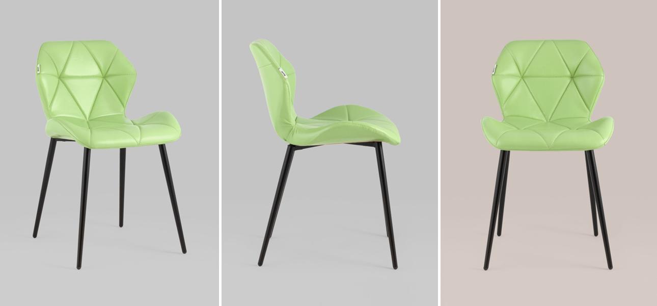 Стул Jeroen II Chair Экокожа Зеленый Лайм - фото