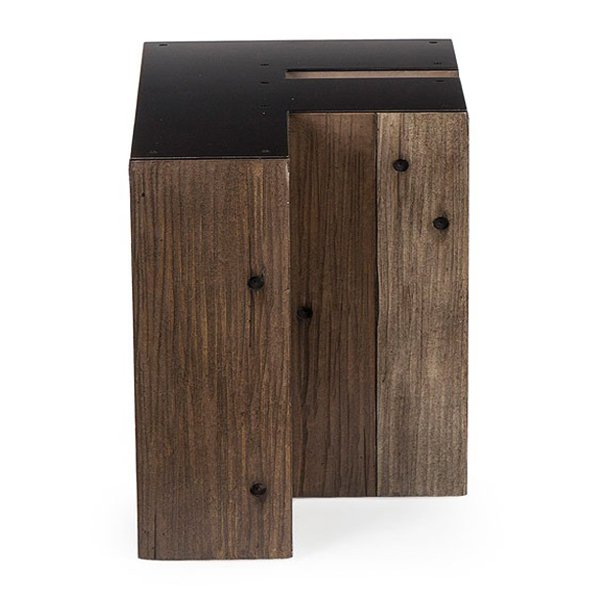 Столик Wooden Alphabet F Side Table Графит Коричневый Столик Wooden Alphabet F Side Table Графит Коричневый в Орле | Loft Concept