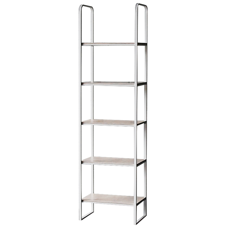 Стеллаж Ayman Industrial Metal Rust Rack Белый Древесина Стеллаж Ayman Industrial Metal Rust Rack Белый Древесина в Орле | Loft Concept