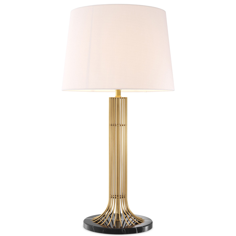 Настольная лампа Eichholtz Table Lamp Biennale Белый Глянцевое золото Черный Мрамор Nero Настольная лампа Eichholtz Table Lamp Biennale Белый Глянцевое золото Черный Мрамор Nero в Орле | Loft Concept
