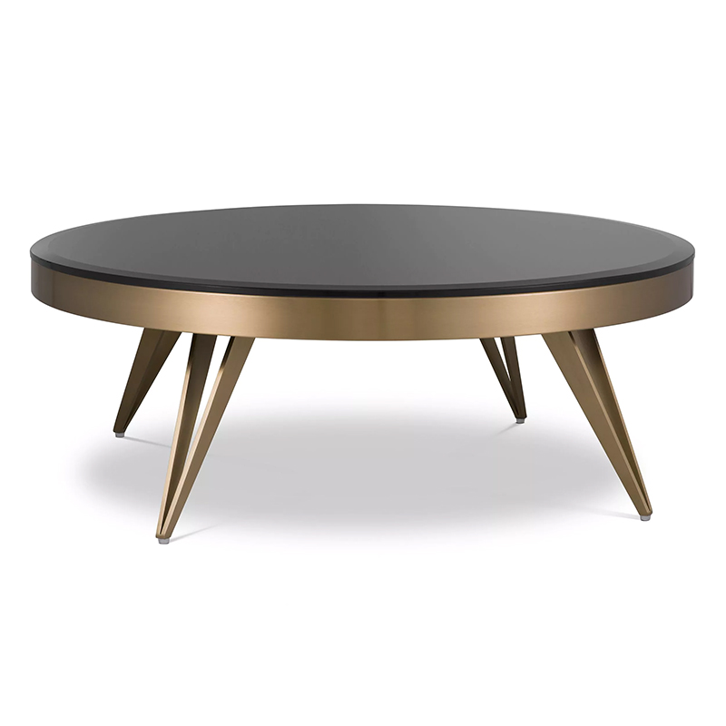 Кофейный стол Eichholtz Coffee Table Rocco Латунь Черный в Орле | Loft Concept 