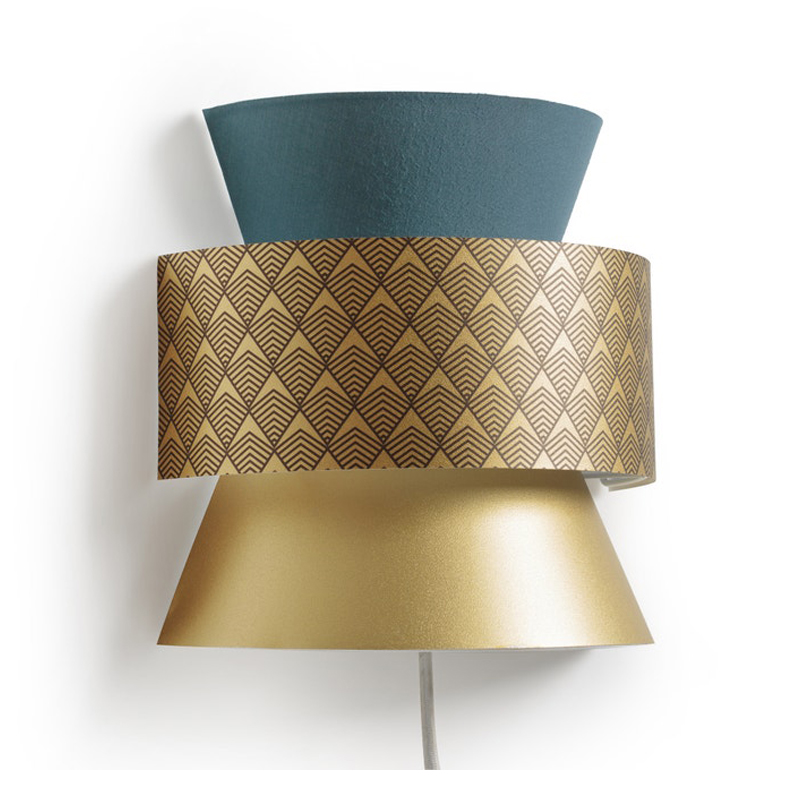 Бра Sconce Blue & Gold Синий Золотой Бра Sconce Blue & Gold Синий Золотой в Орле | Loft Concept