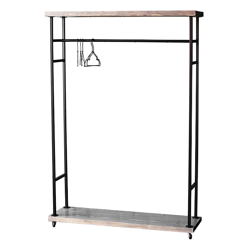 Напольная вешалка Rangel Industrial Floor Hanger Древесина Черный Напольная вешалка Rangel Industrial Floor Hanger Древесина Черный в Орле | Loft Concept