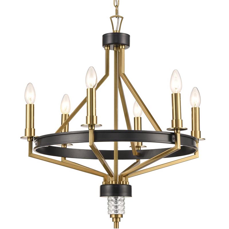 Люстра Fainela Chandelier Латунь Черный Люстра Fainela Chandelier Латунь Черный в Орле | Loft Concept