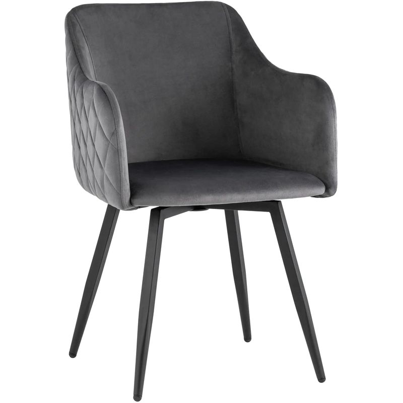 Стул Вращающийся Nika Chair Серый Цвет Серый Черный в Орле | Loft Concept 