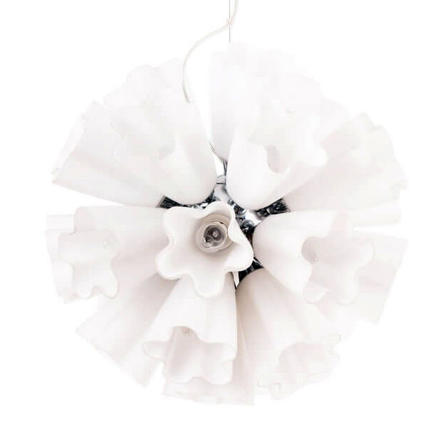 Люстра Bouquet of Snowdrops Белый Хром Люстра Bouquet of Snowdrops Белый Хром в Орле | Loft Concept