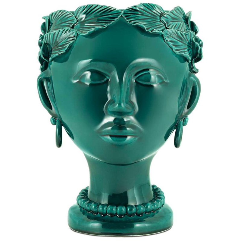 Ваза Vase Selva Mono Copper Green Изумрудный в Орле | Loft Concept 