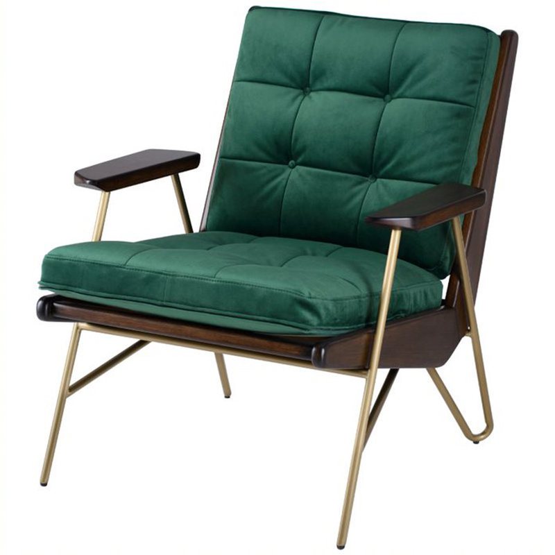 Кресло Gelver Chair green Зеленый матовое золото Коричневый Кресло Gelver Chair green Зеленый матовое золото Коричневый в Орле | Loft Concept