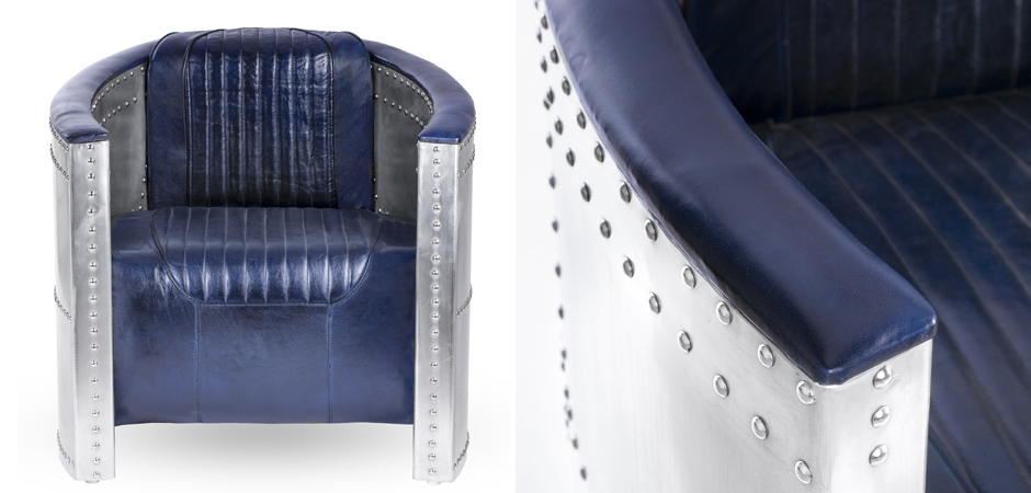 Кресло Aviator Tomcat chair Blue Кресло Aviator Tomcat chair Blue - Loft-Concept в Орле