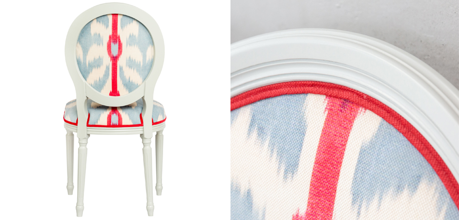 Стул Ikat Pattern с белым основанием Стул Ikat Pattern с белым основанием - Loft-Concept в Орле