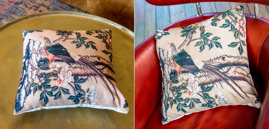 Декоративная подушка Beige and Green Chinoiserie 3 Декоративная подушка Beige and Green Chinoiserie 3 - Loft-Concept в Орле