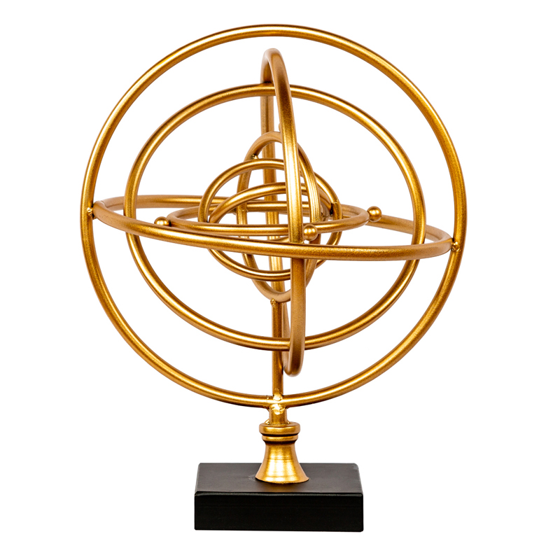 Статуэтка Sphere Sundial gold Черный Золотой Статуэтка Sphere Sundial gold Черный Золотой в Орле | Loft Concept