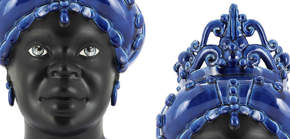 Ваза VASE MORO LADY MED. MAT Blue Ваза VASE MORO LADY MED. MAT Blue - Loft-Concept в Орле