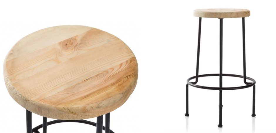 Барный стул Industrial Iron Linden Bar Stool Барный стул Industrial Iron Linden Bar Stool - Loft-Concept в Орле