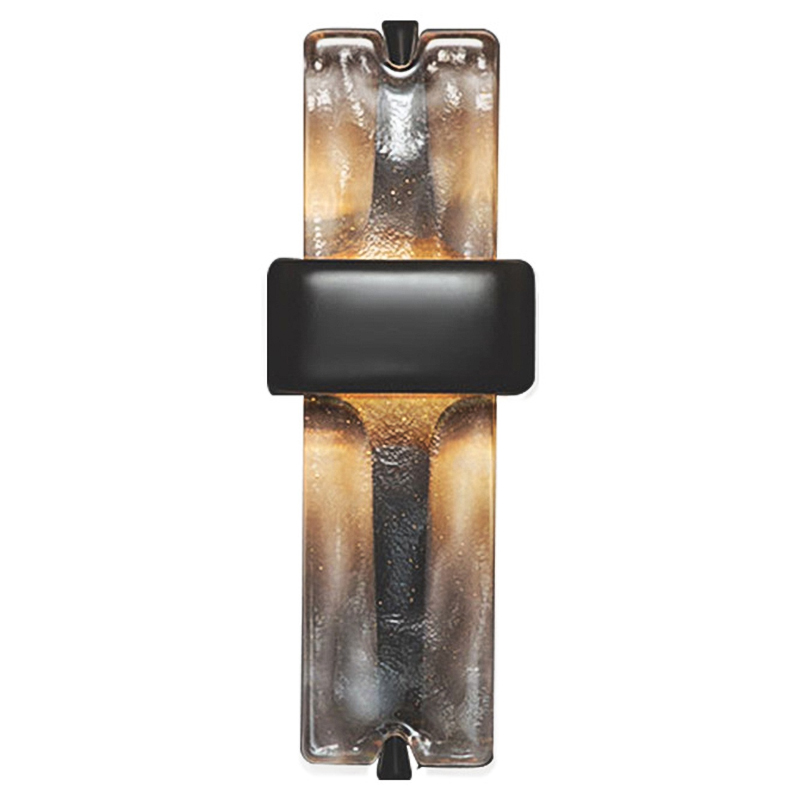 Настенный светодиодный светильник Rhyme Wall Lamp Черный Прозрачное Стекло Настенный светодиодный светильник Rhyme Wall Lamp Черный Прозрачное Стекло в Орле | Loft Concept
