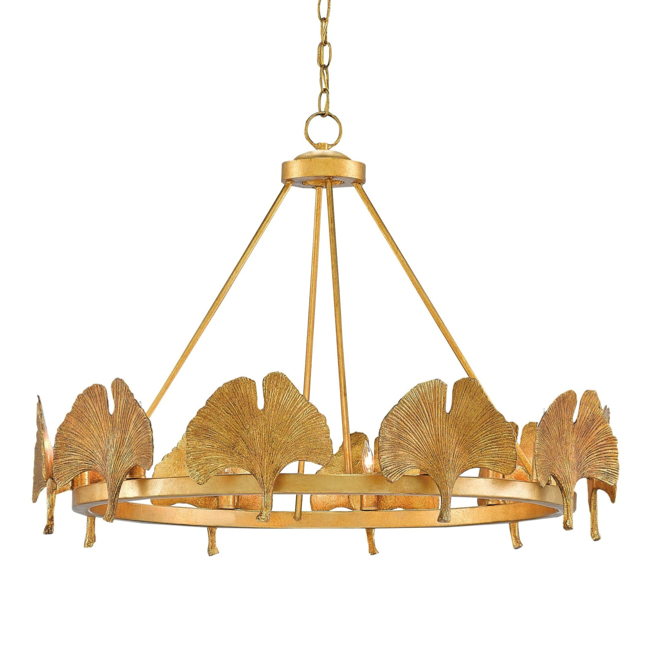 Люстра CURREY AND COMPANY GIN KYO CHANDELIER Золотой Люстра CURREY AND COMPANY GIN KYO CHANDELIER Золотой в Орле | Loft Concept
