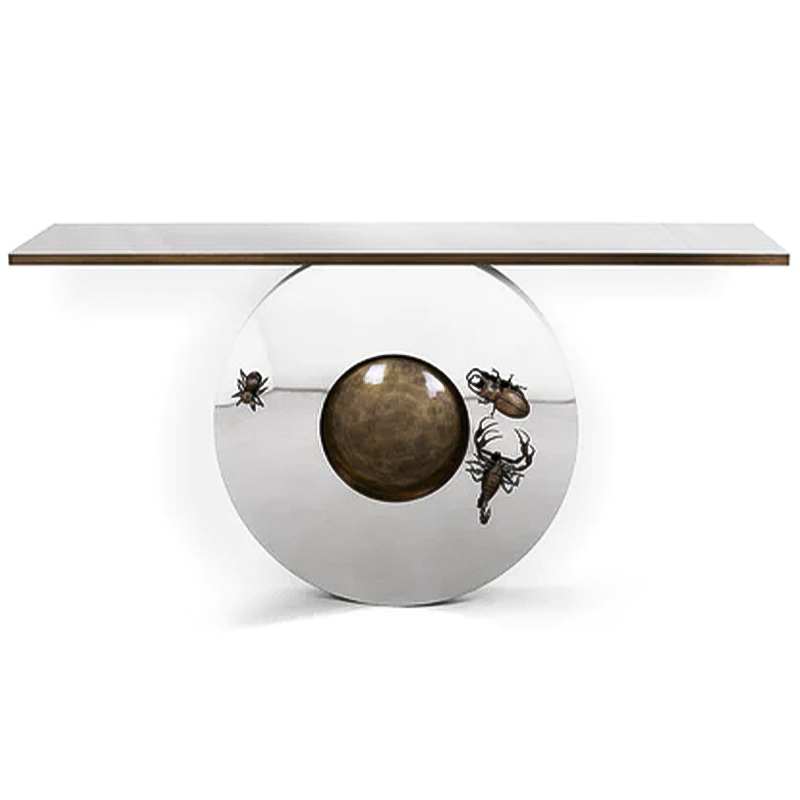 Консоль Metamorphosis Console Латунь Зеркало Консоль Metamorphosis Console Латунь Зеркало в Орле | Loft Concept