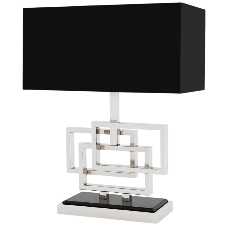 Настольная лампа Eichholtz Table Lamp Windolf Nickel Никель Черный Настольная лампа Eichholtz Table Lamp Windolf Nickel Никель Черный в Орле | Loft Concept