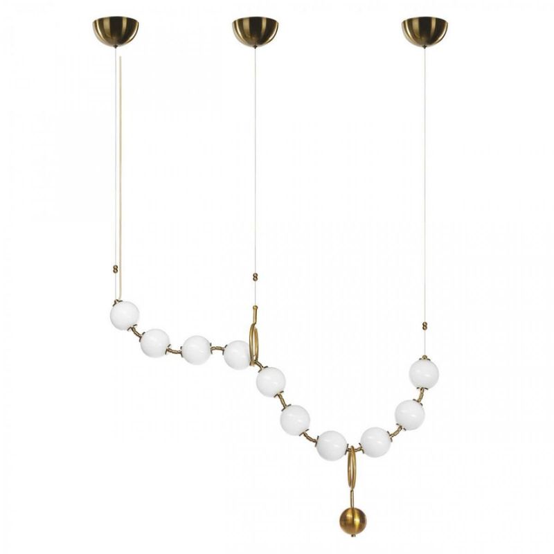 Светодиодный Белые Бусы Larose Guyon COCO CHANDELIER modular 120 см Бронза Белый Светодиодный Белые Бусы Larose Guyon COCO CHANDELIER modular 120 см Бронза Белый в Орле | Loft Concept