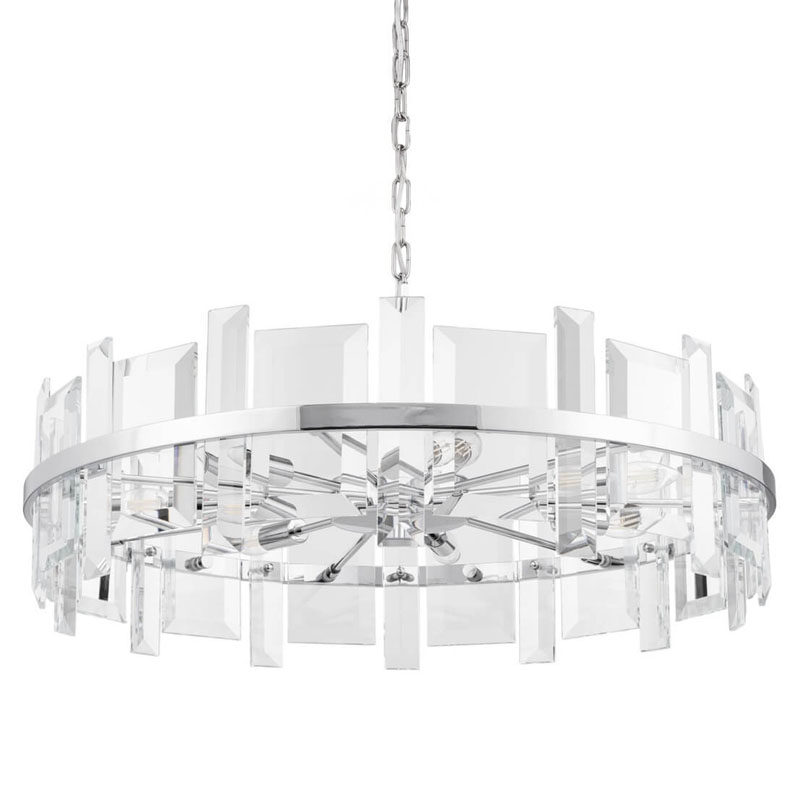 Люстра Harlow Crystal Round Chandelier chrome 7 Хром Люстра Harlow Crystal Round Chandelier chrome 7 Хром в Орле | Loft Concept