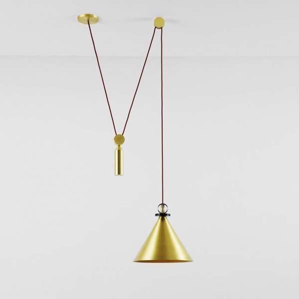 Подвесной светильник Shape up Pendant Cone Brass Латунь Подвесной светильник Shape up Pendant Cone Brass Латунь в Орле | Loft Concept