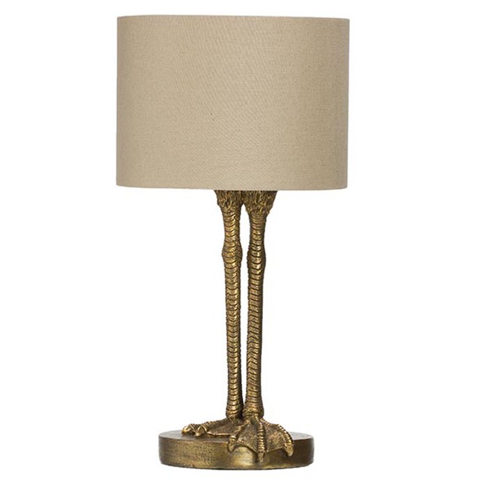 Настольная лампа Duck Feet Lamp Латунь Античная полированная Белый Настольная лампа Duck Feet Lamp Латунь Античная полированная Белый в Орле | Loft Concept