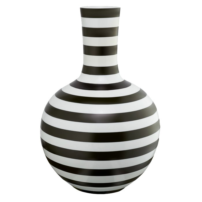 Ваза Black and White Stripe Черно-белый Ваза Black and White Stripe Черно-белый в Орле | Loft Concept