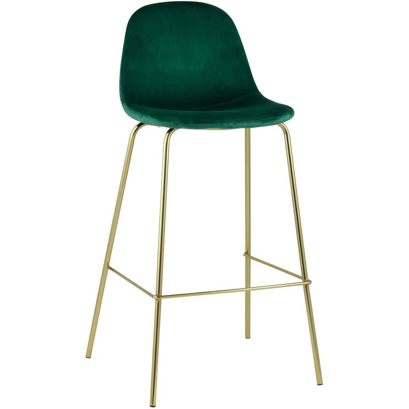 Барный Стул Archie Chair Зеленый Велюр Зеленый Золотой Барный Стул Archie Chair Зеленый Велюр Зеленый Золотой в Орле | Loft Concept