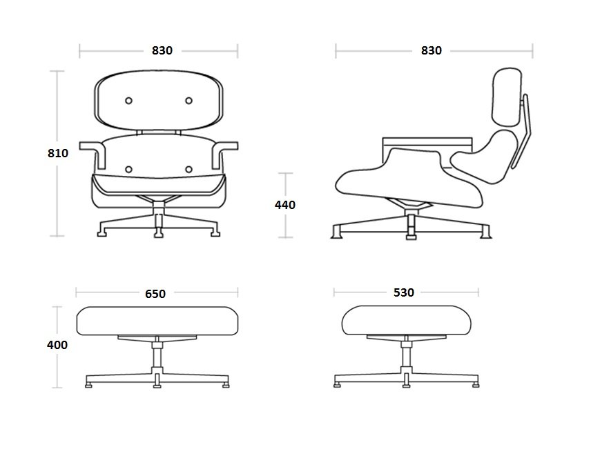 Кресло Eames Lounge Chair & Ottoman Кресло Eames Lounge Chair & Ottoman в Орле